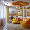 Интерьер гостиной из проекта, реализованного дизайнером интерьера Наталией Васильевой.