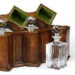 модель 492781 Triple Decanter Set in Conjoined Square Cases от Jonathan Charles Fine Furniture.
