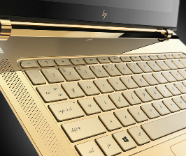 Бриллиантово-золотые ноутбуки HP