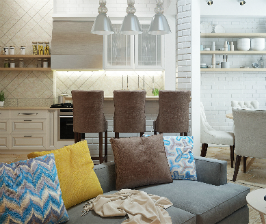 Семейный очаг в микрорайоне Салтыковка: проект Ольги Гущиной