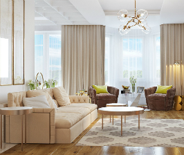 Нежность и стиль: интерьер квартиры от студии LK-Design