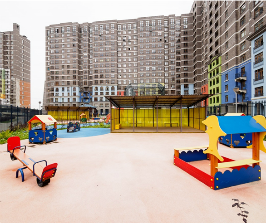 Новый детский сад в доме с авторской архитектурой в Химках