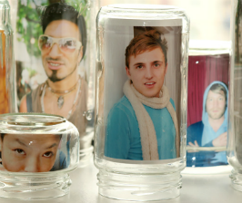 Фоторамка из стеклянной банки