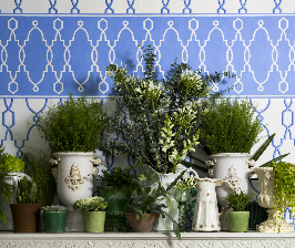 Французские сады на обоях Cole & Son