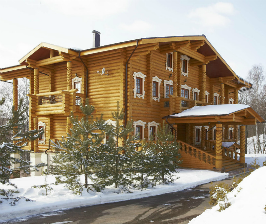 Большой деревянный дом: дизайнер Ольга Деревлёва 