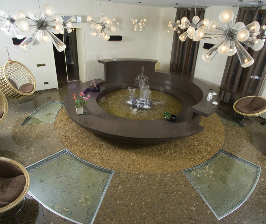 Зимний сад с фонтаном: дизайнер Ирина Старостина