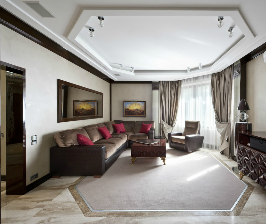 Дизайн гостиной в стиле ар-деко: студия АВКУБЕ