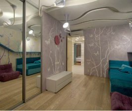 Природные мотивы в интерьере городской квартиры: Design and Construction Art Studio