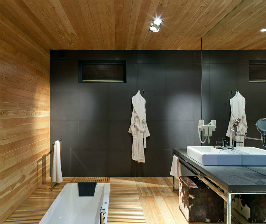 Ванная в загородном домике: студия Design Lab YOD