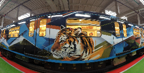 В московском метро появился состав, оформленный с использованием оборудования HP Latex 570