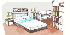 Как совместить спальню и кабинет в однушке?
