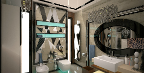 Ванная комната с современным шиком: дизайнер Ирина Тищенкова  