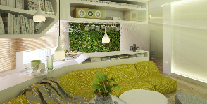 Как использовать комнатные растения в современном интерьере: дизайн-проект Ксении Бражинской
