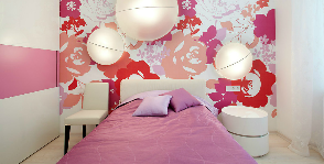 Модная комната в розовых тонах: дизайнер Ольга Кулекина