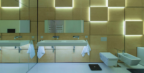 Ванная комната с управляемым освещением: дизайнер Иван Юрыма