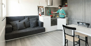 Как разместить мебель в маленькой кухне