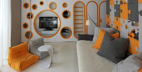 Стильная квартира с необычной детской: дизайн-студия Geometrix Design