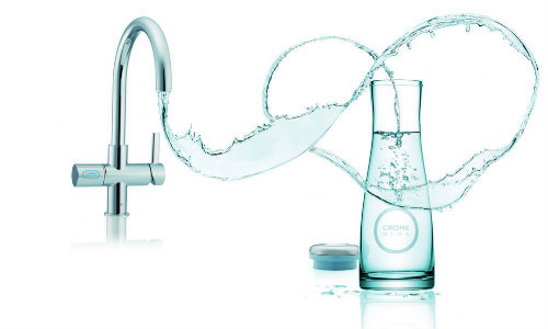 Новый смеситель GROHE Blue® от Grohe, который умеет фильтровать воду ...